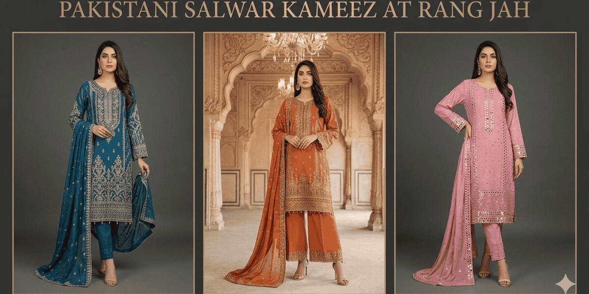 Embrace Pakistani Elegance with Salwar Kameez from Rang Jah